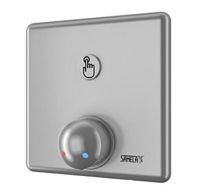 SANELA sprchová elektronická piezo batéria, pre mincové a žetónové automaty, s telesom, nerez