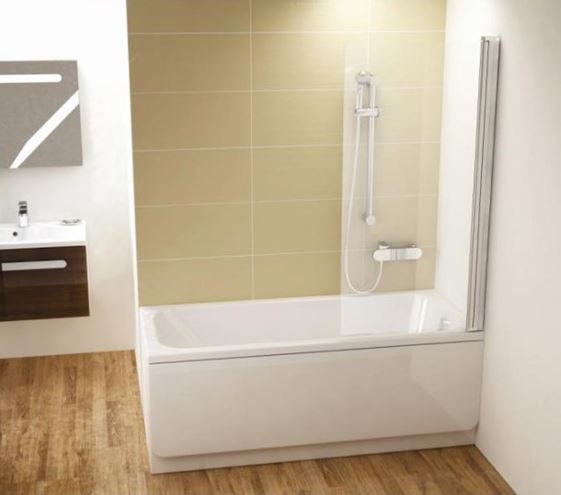 CONCEPT 100 vaňová zástena 80x150 cm, pravá, lietacia, biela/sklo číre PT-CVS1-80 R WT Obrázek - Hlavní obrázek