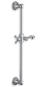 CRISTINA sprchová tyč 540 mm s držiakom ručnej sprchy, chróm