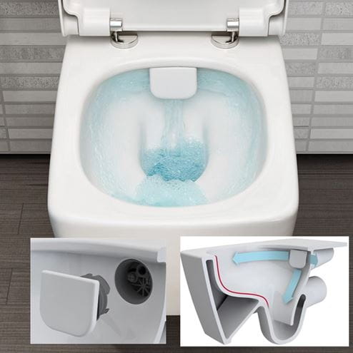 CONCEPT 100 METROPOLE závesné WC, Rim-Ex splachovanie, alpská biela 7672B003-0075 Obrázek - fotka