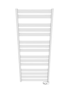 ZEHNDER ZETA kúpeľňový radiátor 1274/500, elektrický, s vykurovacou tyčou, biela RAL9016