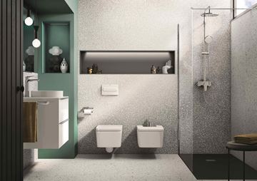ROCA INSPIRA SQUARE závesné WC, Rimless splachovanie A346537000 Obrázek - fotka