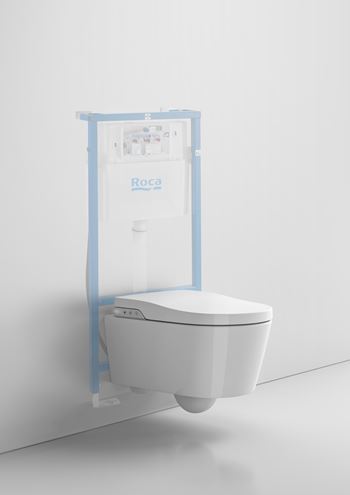 ROCA INSPIRA IN WASH závesné WC s bidetovým sedadlom, SoftClose, Rimless, s ovládaním A803060001 Obrázek - fotka