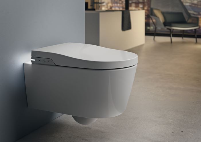 ROCA INSPIRA IN WASH závesné WC s bidetovým sedadlom, SoftClose, Rimless, s ovládaním A803060001 Obrázek - fotka