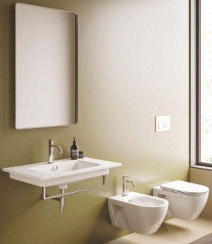 CONCEPT S závesné WC, so SoftClose sedadlom, Newflush splachovanie, Cataglaze VSF54RECSET Obrázek - fotka