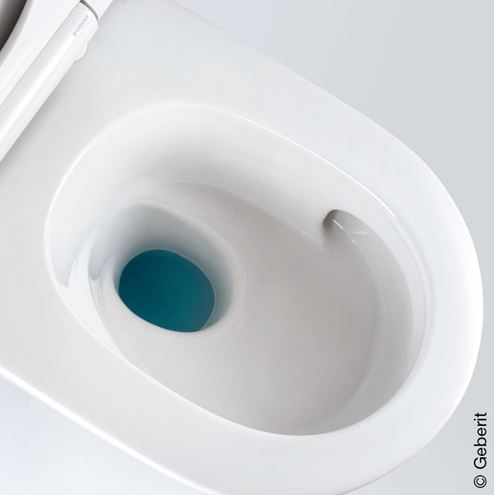 GEBERIT ONE závesné WC so SoftClose sedadlom, TurboFlush splachovanie, matná biela/lesklý chróm 500.202.JT.1 Obrázek - fotka