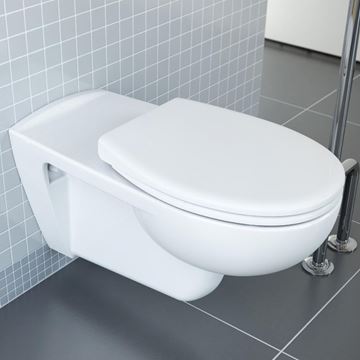 CONCEPT 100 bezbariérové závesné WC, Rim-ex splachovanie, alpská biela 5810B003-0075 Obrázek - fotka