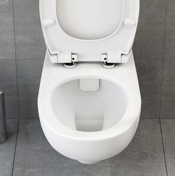 CONCEPT 100 bezbariérové závesné WC, Rim-ex splachovanie, alpská biela 5810B003-0075 Obrázek - fotka