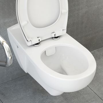 CONCEPT 100 bezbariérové závesné WC, Rim-ex splachovanie, alpská biela 5810B003-0075 Obrázek - fotka