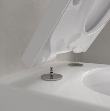 VILLEROY & BOCH VERITY EXCLUSIVE závesné WC, so SoftClosing sedadlom, TwistFlush splachovanie, CeramicPlus, alpská biela 4673TSR1 Obrázek - fotka