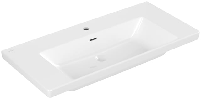 VILLEROY & BOCH VERITY EXCLUSIVE umývadlo 100 cm, s otvorom pre batériu a prepadom, CeramicPlus, alpská biela