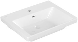 VILLEROY & BOCH VERITY EXCLUSIVE umývadlo 60 cm, s otvorom pre batériu a prepadom, alpská biela