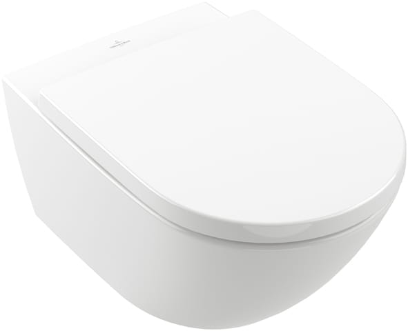 VILLEROY & BOCH VERITY EXCLUSIVE závesné WC, so SoftClosing sedátkom, TwistFlush splachovanie, alpská biela