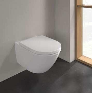 VILLEROY & BOCH VERITY EXCLUSIVE závesné WC, so SoftClosing sedátkom, TwistFlush splachovanie, alpská biela 4673TS01 Obrázek - fotka