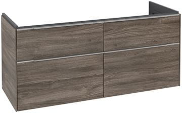 VILLEROY & BOCH VERITY EXCLUSIVE skrinka pod dvojumývadlo 127,2x47,8x57,6 cm, 4 zásuvky, Stone Oak