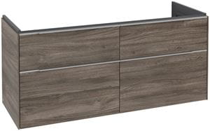 VILLEROY & BOCH VERITY EXCLUSIVE skrinka pod dvojumývadlo 127,2x47,8x57,6 cm, 4 zásuvky, Stone Oak