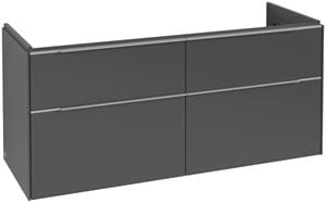 VILLEROY & BOCH VERITY EXCLUSIVE skrinka pod umývadlo 127,2x47,8x57,6 cm, 4 zásuvky, Graphite