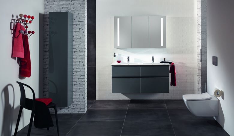 VILLEROY & BOCH VERITY EXCLUSIVE skrinka pod umývadlo 127,2x47,8x57,6 cm, 4 zásuvky, Graphite C25800VR Obrázek - fotka