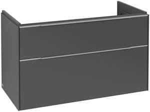 VILLEROY & BOCH VERITY EXCLUSIVE skrinka pod umývadlo 97,3x47,8x57,6 cm, 2 zásuvky, Graphite
