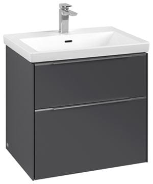 VILLEROY & BOCH VERITY EXCLUSIVE skrinka pod umývadlo 97,3x47,8x57,6 cm, 2 zásuvky, Graphite C25900VR Obrázek - fotka