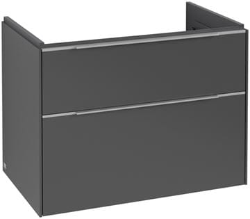VILLEROY & BOCH VERITY EXCLUSIVE skrinka pod umývadlo 77,2x47,8x57,6 cm, 2 zásuvky, Graphite