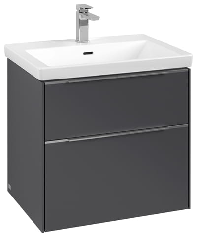 VILLEROY & BOCH VERITY EXCLUSIVE skrinka pod umývadlo 77,2x47,8x57,6 cm, 2 zásuvky, Graphite C26000VR Obrázek - fotka