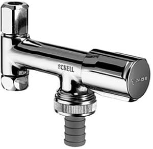 SCHELL COMFORT kombinovaný rohový ventil 1/2"x3/8"x3/4", chróm