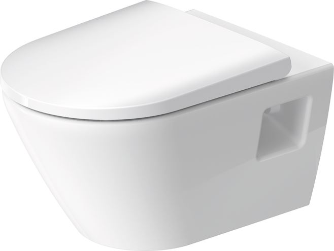 DURAVIT D-NEO závesné WC, Rimless splachovanie, WonderGliss 25780900001 Obrázek - fotka