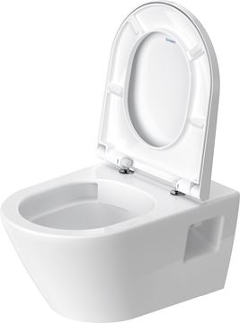 DURAVIT D-NEO závesné WC, Rimless splachovanie, WonderGliss 25780900001 Obrázek - fotka