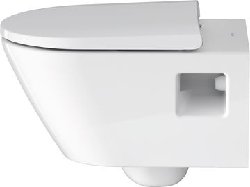 DURAVIT D-NEO závesné WC, Rimless splachovanie, WonderGliss 25780900001 Obrázek - fotka