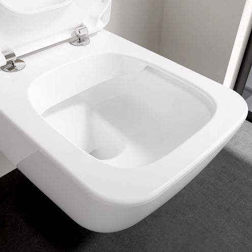 VILLEROY & BOCH VENTICELLO závesné WC, DirectFlush splachovanie, CeramicPlus, alpská biela 4611R0R1 Obrázek - fotka