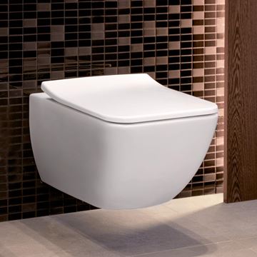 VILLEROY & BOCH VENTICELLO závesné WC, DirectFlush splachovanie, CeramicPlus, alpská biela 4611R0R1 Obrázek - fotka