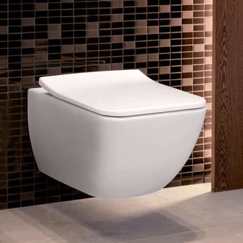 VILLEROY & BOCH VENTICELLO závesné WC, DirectFlush splachovanie, CeramicPlus, alpská biela 4611R0R1 Obrázek - fotka