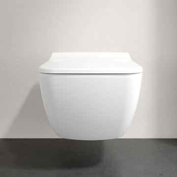 VILLEROY & BOCH VENTICELLO závesné WC, so SoftClosing sedadlom, DirectFlush splachovanie, CeramicPlus, alpská biela 4611RSR1 Obrázek - fotka