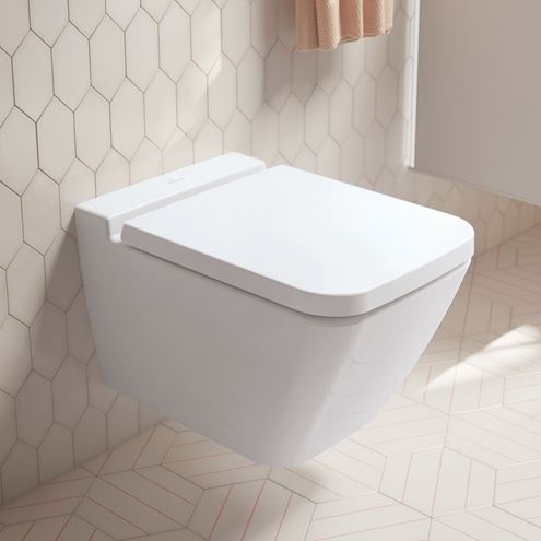 VILLEROY & BOCH FINION WC závesné WC, DirectFlush splachovanie, CeramicPlus, alpská biela 4664R0R1 Obrázek - fotka