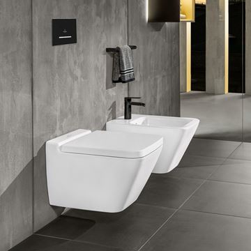 VILLEROY & BOCH FINION WC závesné WC, DirectFlush splachovanie, CeramicPlus, alpská biela 4664R0R1 Obrázek - fotka