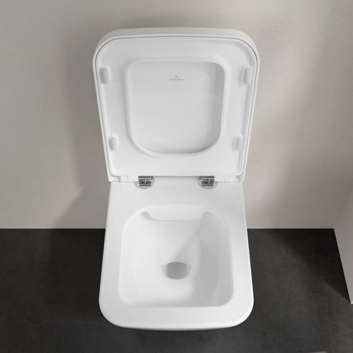 VILLEROY & BOCH FINION WC závesné WC, DirectFlush splachovanie, CeramicPlus, alpská biela 4664R0R1 Obrázek - fotka