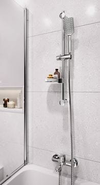 NOVASERVIS METALIA 54 sprchová súprava 4-dielna, ručná sprcha 80x110 mm, 3 prúdy, tyč, hadica, mydelnička, chróm KIT920,0 Obrázek - fotka