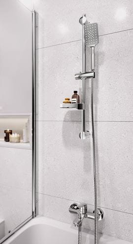 NOVASERVIS METALIA 54 sprchová súprava 4-dielna, ručná sprcha 80x110 mm, 3 prúdy, tyč, hadica, mydelnička, chróm KIT920,0 Obrázek - fotka