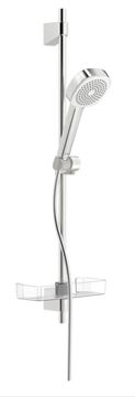 HANSA BASICJET sprchová súprava 4-dielna, ručná sprcha 96x96 mm, tyč, hadica, mydelnička, chróm
