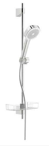 HANSA BASICJET sprchová súprava 4-dielna, ručná sprcha 96x96 mm, tyč, hadica, mydelnička, chróm 44770111 Obrázek - Hlavní obrázek