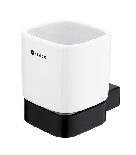 NIMCO KIBO nástenný pohárik, keramika, čierna/biela KI-14058K-90 Obrázek - Hlavní obrázek