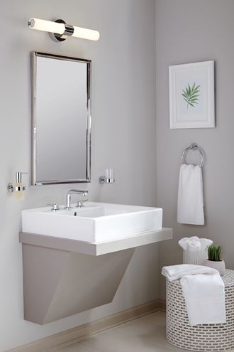 GROHE ESSENTIALS nástenný pohárik, sklo, chróm 40447001 Obrázek - fotka