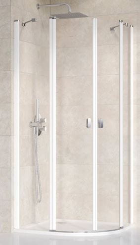RAVAK CHROME CSKK4 90 sprchovací kút 90x90 cm, R500, krídlové dvere, biela/sklo transparent 3Q170100Z1 Obrázek - Hlavní obrázek