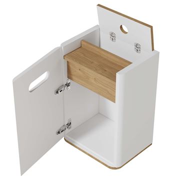 VITRA SENTO nízka skrinka 40x29,5x58 cm, 1 dvierka, pánty vľavo, matná biela 60882 Obrázek - fotka