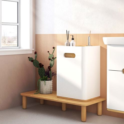 VITRA SENTO nízka skrinka 40x29,5x58 cm, 1 dvierka, pánty vľavo, matná biela 60882 Obrázek - fotka