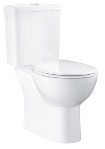 GROHE BAU CERAMIC WC kombi, so SoftClose sedadlom, Rimless splachovanie, spodný odpad, Dual-Flush, bočné napúšťanie, alpská biela 39346000 Obrázek - Hlavní obrázek