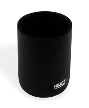 NIMCO OMI pohárik na kefky, polyresin, matná čierna
