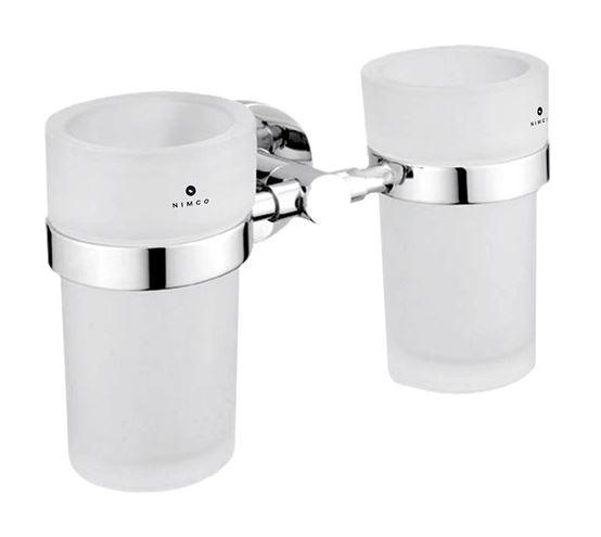 NIMCO UNIX nástenné poháriky, sklo, chróm UN 13058DW-26 Obrázek - Hlavní obrázek