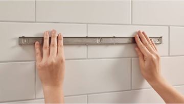 HANSGROHE WALLSTORIES držiak 581mm, matná biela 27926700 Obrázek - fotka